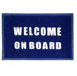 Tappeto d' ingresso Welcome on Board 60x40cm in PVC Blu #N20115503633