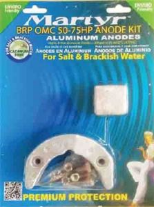 BRP OMC 50-75HP Zinc Anode Set #N80607030670