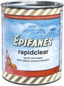 Epifanes Rapidclear semi-gloss wood finish Transparant amber 750ml #N71447000000
