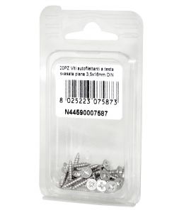 A2 DIN7982 Stainless steel flat self-tapping countersunk screws 3,5x16mm 20pcs N44590007587