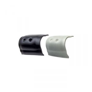 Terminale di finitura per profilo PVC e supporto in alluminio H37mm Nero #MT3833837