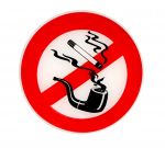 Relief No smoking sticker D.8cm #N31812621824 