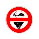 Relief No swim suit sticker D.8cm #N31812621823