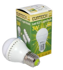 Lampadina LED 3W 240V E27 2700K-3000K 220Lm Min 10Pz ET27561202-10