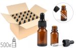 500 Pack Glass Bottles of 10ml with laboratory dropper #N400192400012