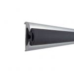 Profilo parabordo in PVC Nero 12mt per supporto alluminio H37mm #MT383213712