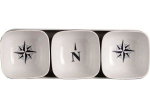 Marine Business Northwind decorated snack bowl with underplate 27x9cm #MT5801215