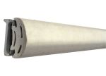 White PVC U fendering profile H. 40mm 16mt #MT383114016