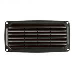 ABS Louvred Vent 201x101mm Black colour #OS5327390