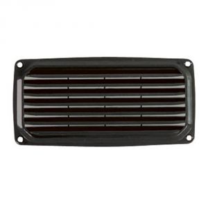 ABS Louvred Vent 201x101mm Black colour #OS5327390