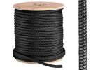 Black High-strength double braid Ø8mm Sold by the meter #N10400219741