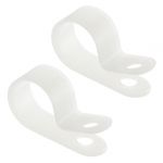 White Nylon fairlead for cable band max Ø 4.7mm 10pcs pack #N11124027200