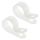 Passacavo in nylon bianco per fasci max Ø 4,7mm CF 10pz #N11124027200