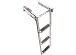 Stainless Steel fold-away under platform boarding ladder 3 steps H. 87,5cm #MT0505306