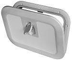 Flush inspection hatch Grey RAL 7042 375x375 mm #OS2029360 