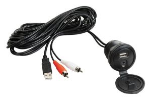 Cavo ausiliare USB-AUX con frontalino stagno #OS2953008