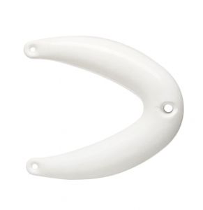 White Rugged PVC bowbuoy 55x51cm with three eyelets #N12002804176BI