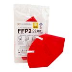 Mascherina FFP2 ROSSA Italiamedica Certificata CE2841 DPI Cat.III Made in EU #N90056004411