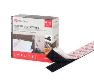 Nastro VELCRO Brand GENERAL USE 20mm Nero Venduto al metro #N719450COL3066