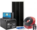 Photovoltaic 12V 100W Kit with 24Ah Battery and Accessories #N54130200230