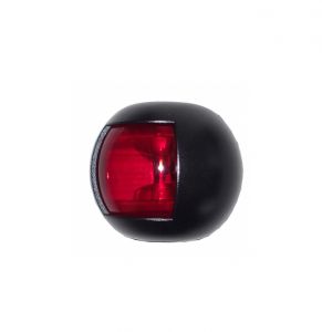 Fanale di via a LED Corpo Nero Luce Rossa 112,5° Sinistra Serie Delfi #FNI4070300