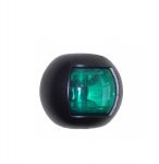 Fanale di via a LED Corpo Nero Luce Verde 112,5° Dritta Serie Delfi #FNI4070301