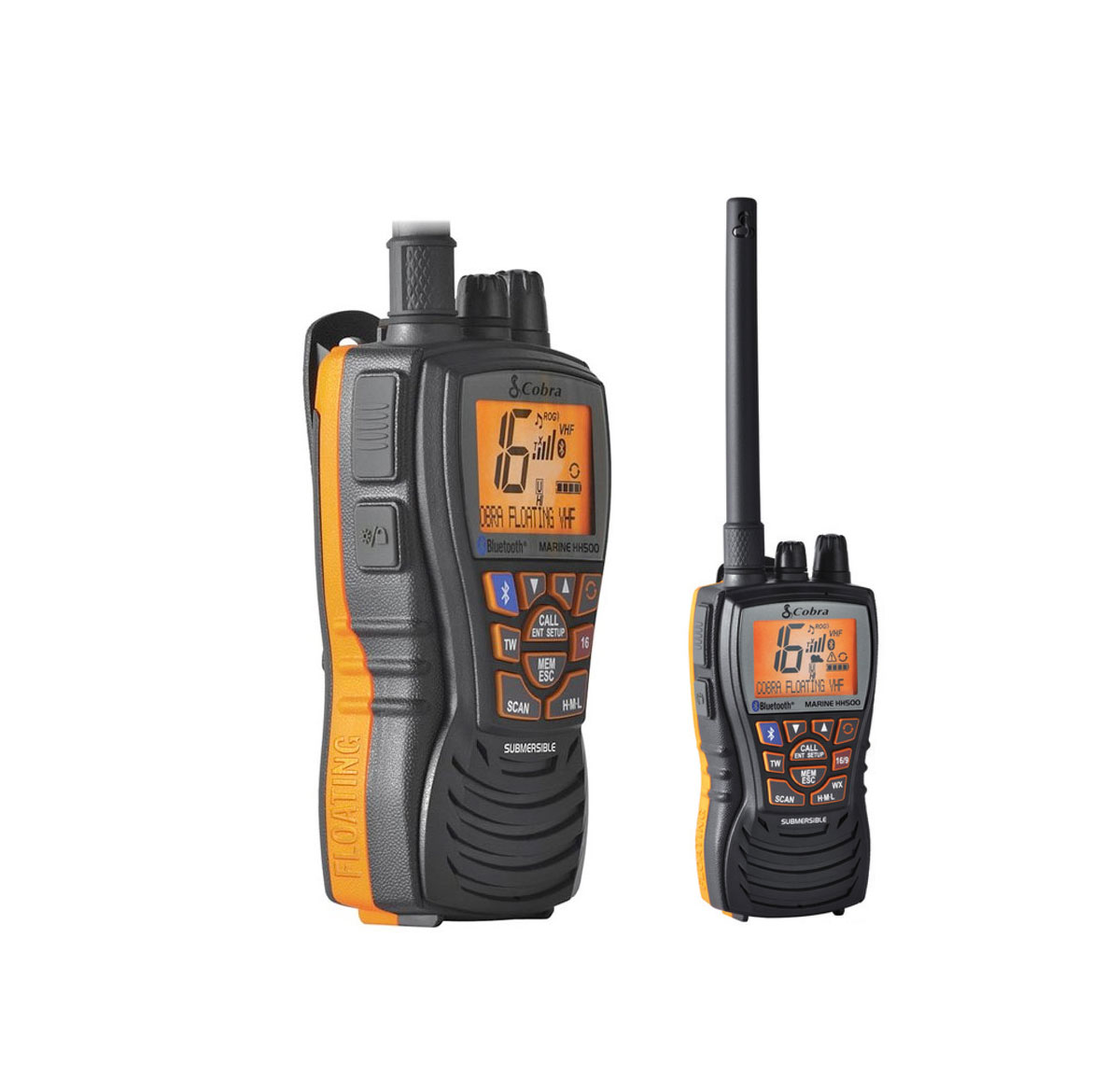 VHF Marino Portatile Cobra Marine MR HH500 con Bluetooth #N100666020503