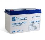 Ecowatt Batteria al Litio LiFePO4 12.8V 100Ah BMS Smart integrato #N51120017370