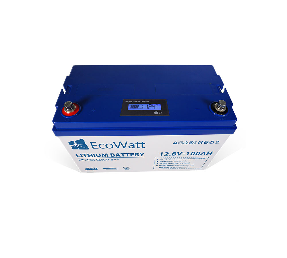 Ecowatt 12.8V 100Ah LiFePO4 Battery with integrated BMS Smart #N51120017370