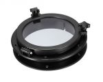 Circular opening black nylon portlight 270 mm #OS1975002NE