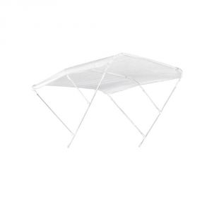 3-arch white bimini top in anodized aluminum 150xh140cm #N120412011410