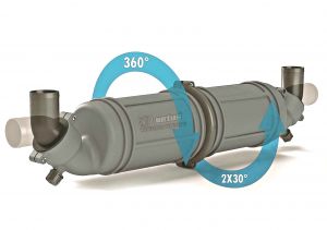 Vetus waterlock muffler NLPH for hose 40mm capacity 3 liters #MT5001340