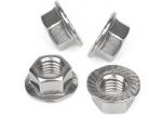4pcs DIN6923 M10 A2 Hexagon nuts with flange and Serration #N44590008505