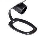 Cap for flush-mount rod holder soft PVC Black 110x90mm #OS4116803NE