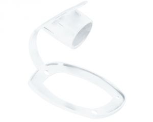 Cap for flush-mount rod holder soft PVC White 110x90mm #OS4116803BI