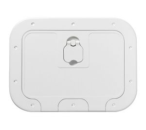Cassonetto bianco con portello e gavone in polietilene 280x180mm #OS2031000