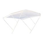 3-arch white bimini top in white painted aluminum 140/160xh140cm #N120412011420