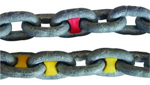 Chain marker for 6mm chain Blue - 14pcs #N10001510140BL