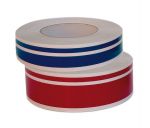 Red Self adhesive Waterline 2-stripe 34mm Roll 10m #OS6510901RO