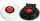 Quick Up footswitch 900U Red Push Button Black cover #Q900UB