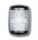 MINI STAR Fanale di via alogeno nero 12V Poppa 135° Vetro Bianco #TRL5980580