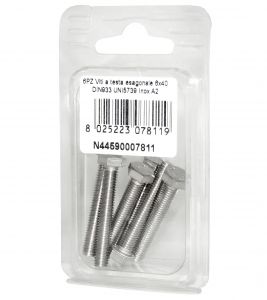 DIN993 St. Steel A2 Flat Hex Head Screws 6x40mm 6pcs N44590007811