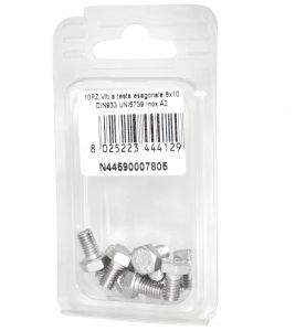 DIN993 Stainless Steel A2 Flat Hex Head Screws 6x10mm 10pcs N44590007805