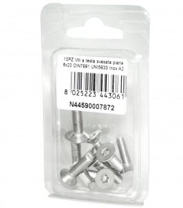 DIN7991 Stainless Steel A2 Flat Countersunk Head Allen Screws 6x20mm 10pcs #N44590007872