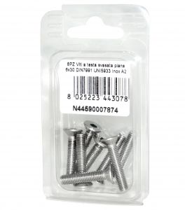 DIN7991 Stainless Steel A2 Flat Countersunk Head Allen Screws 6x30mm 8pcs #N44590007874