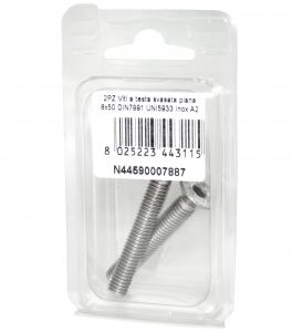 DIN7991 Stainless Steel A2 Flat Countersunk Head Allen Screws 8x50mm 2pcs #N44590007887