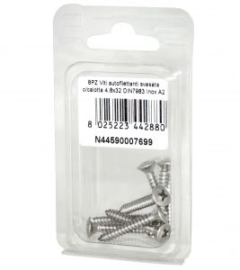 Viti autofilettanti testa svasata calotta a croce DIN7983 4,8x32mm 8pz N44590007699