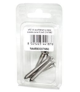 A2 DIN7982 Stainless steel flat self-tapping countersunk screws 6.3x45mm 4pcs N44590007650