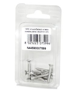 A2 DIN7982 Stainless steel flat self-tapping countersunk screws 3.9x25mm 15pcs N44590007599