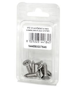 A2 DIN7982 Stainless steel flat self-tapping countersunk screws 6.3x22mm 6pcs N44590007646